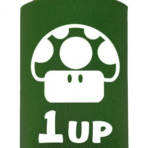 1 Up Extra Life Green Can Koozie
