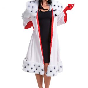 101 Dalmatians Animated Womens Cruella Jacket Deluxe Costume