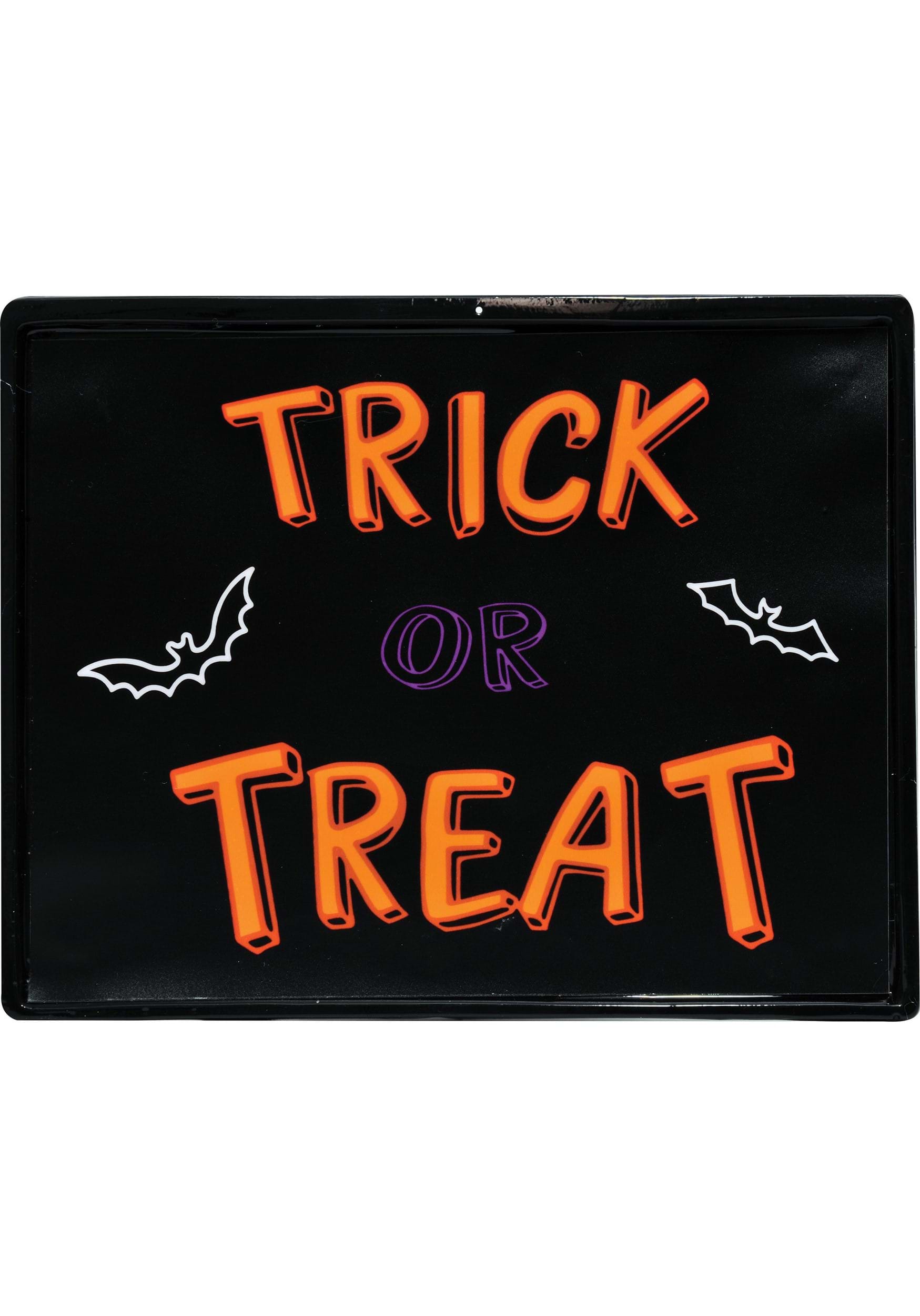 11″ Neon Light Trick or Treat Sign