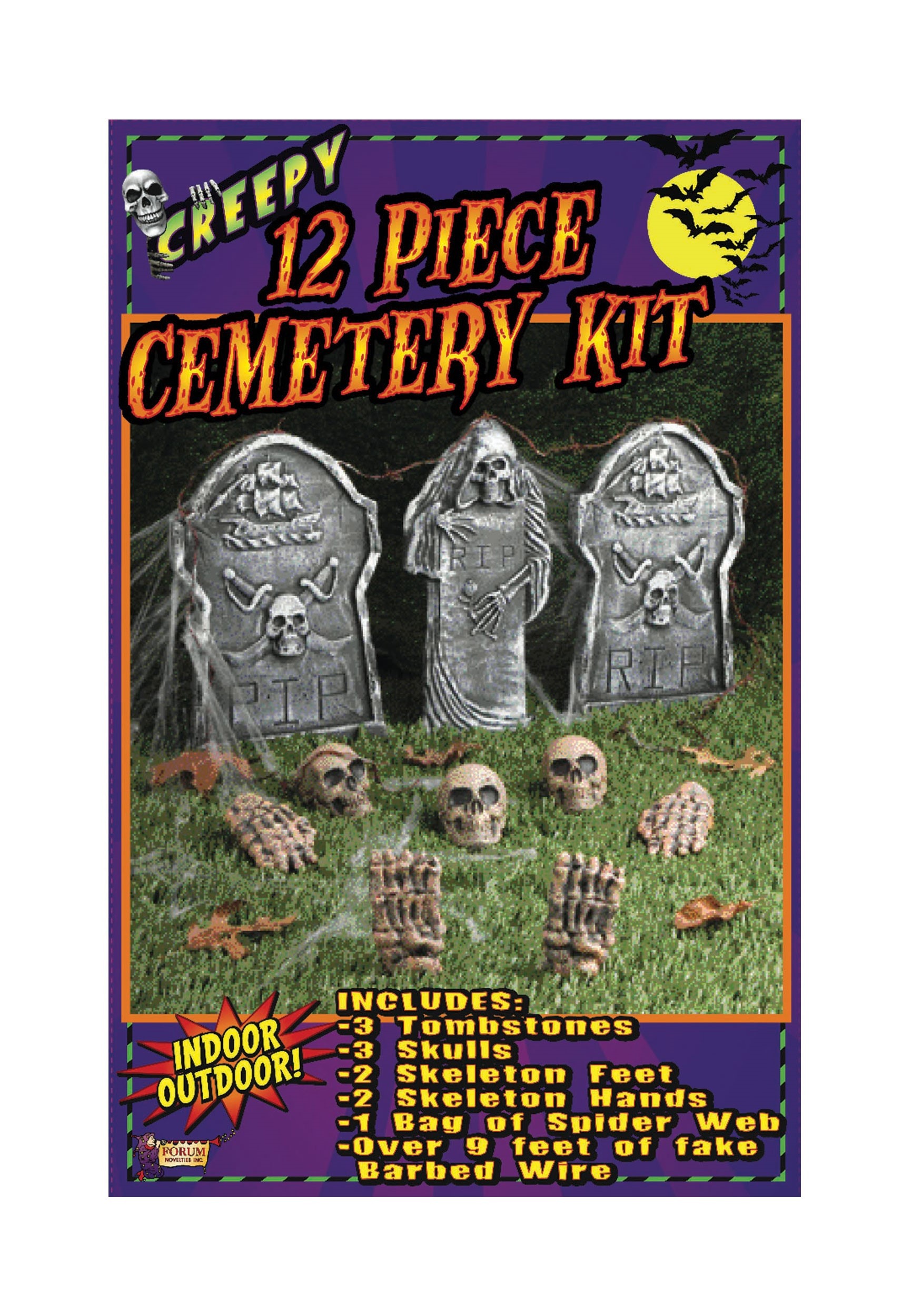 12 Piece Cemetery Prop Kit