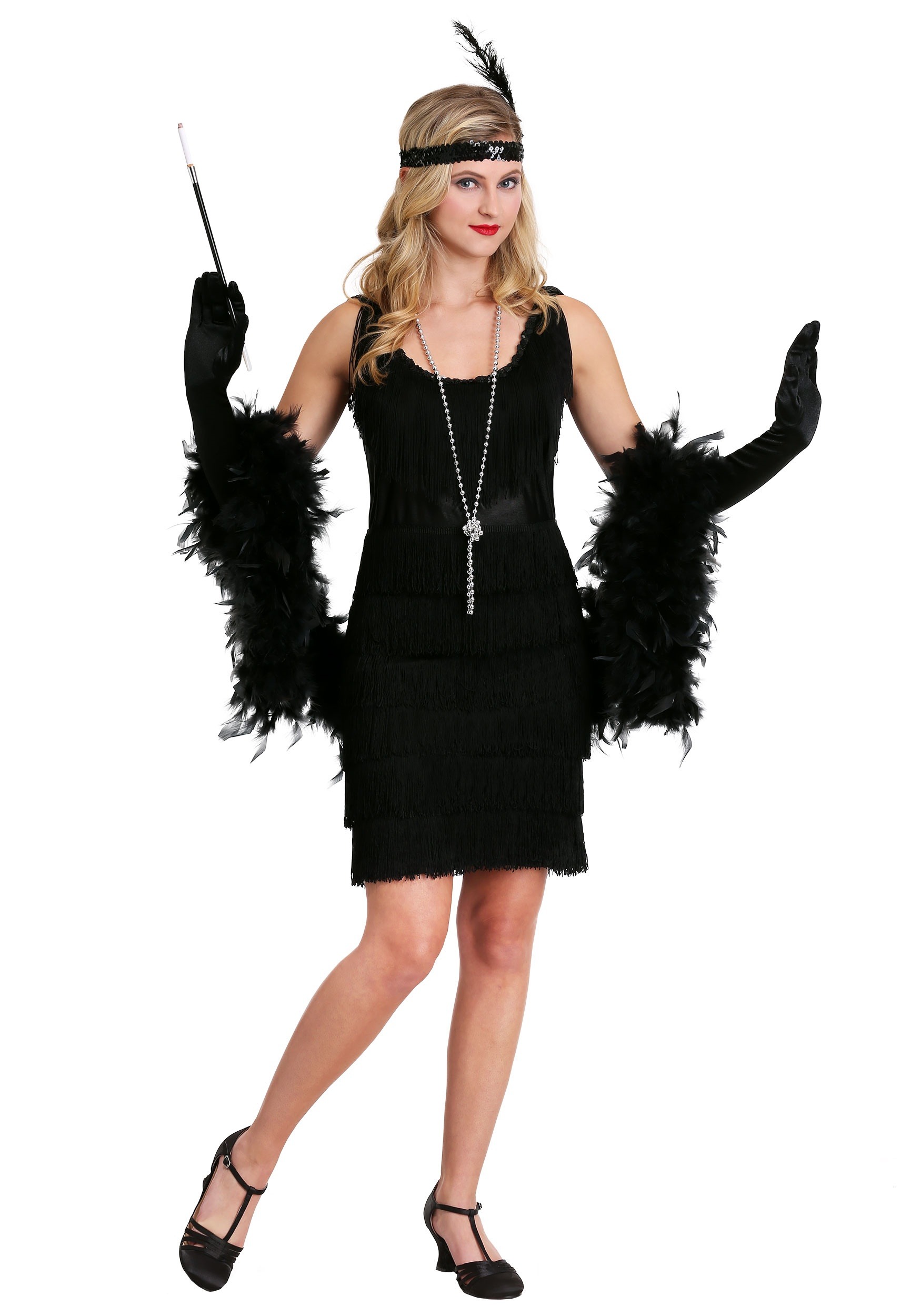 1920’s Black Fringe Flapper Costume