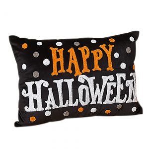 20" Fabric Happy Halloween Decorative Pillow