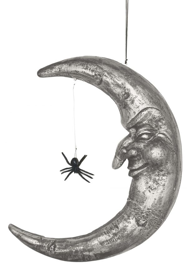 20" Hanging Moon with Spider