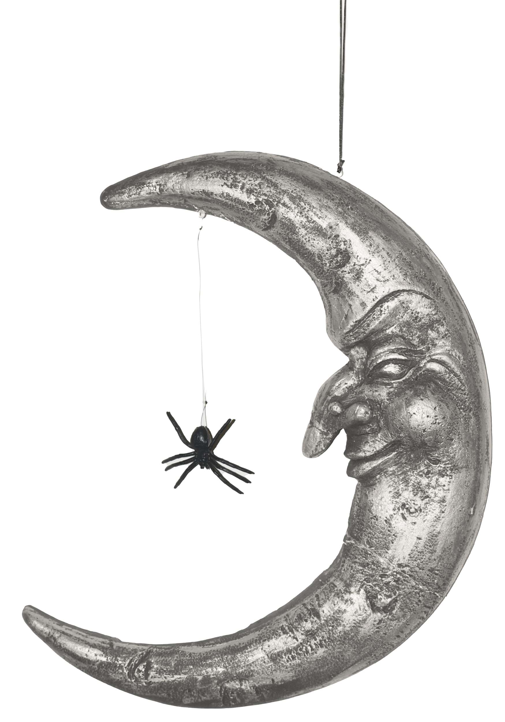 20″ Hanging Moon with Spider
