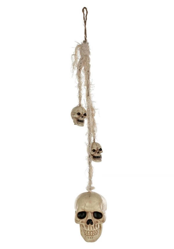 20" Hanging Skulls Prop