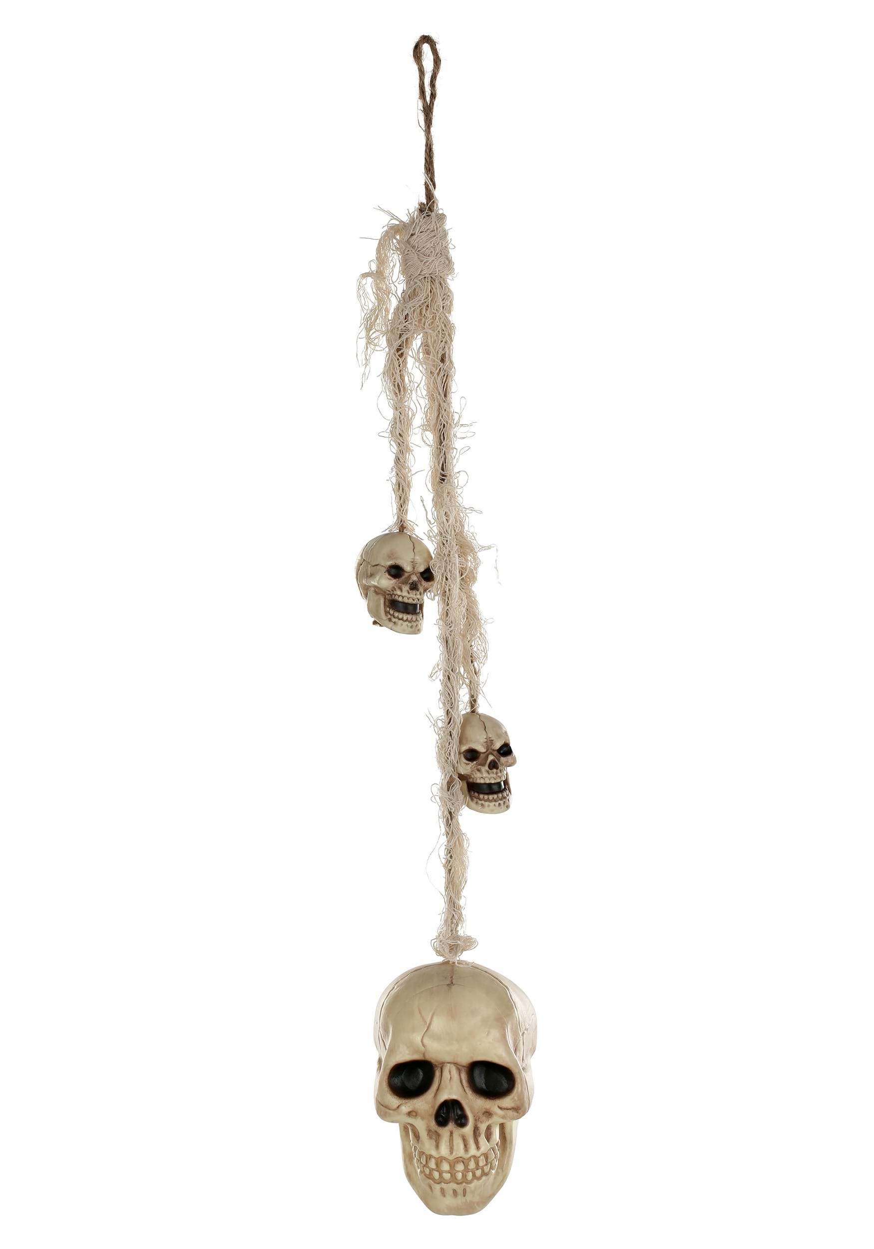 20″ Hanging Skulls Prop