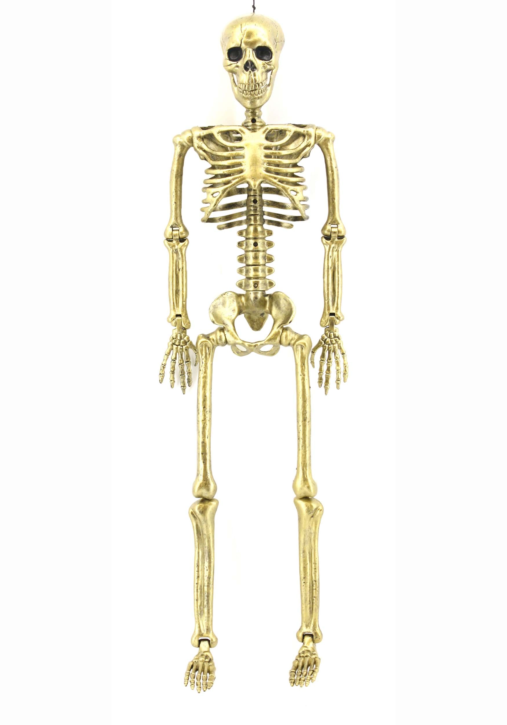 24 Inch Gold Skeleton Decoration