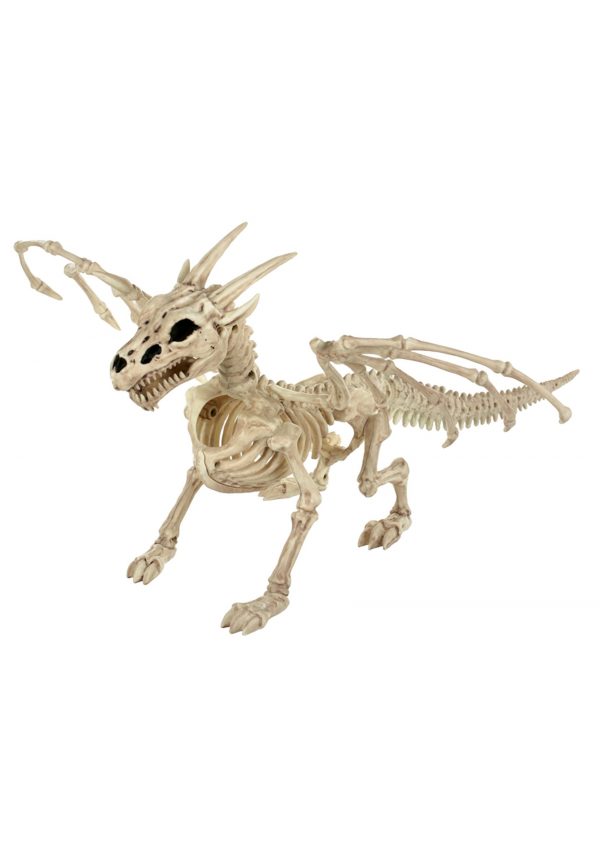 24" Skeleton Dragon Prop Halloween Decoration