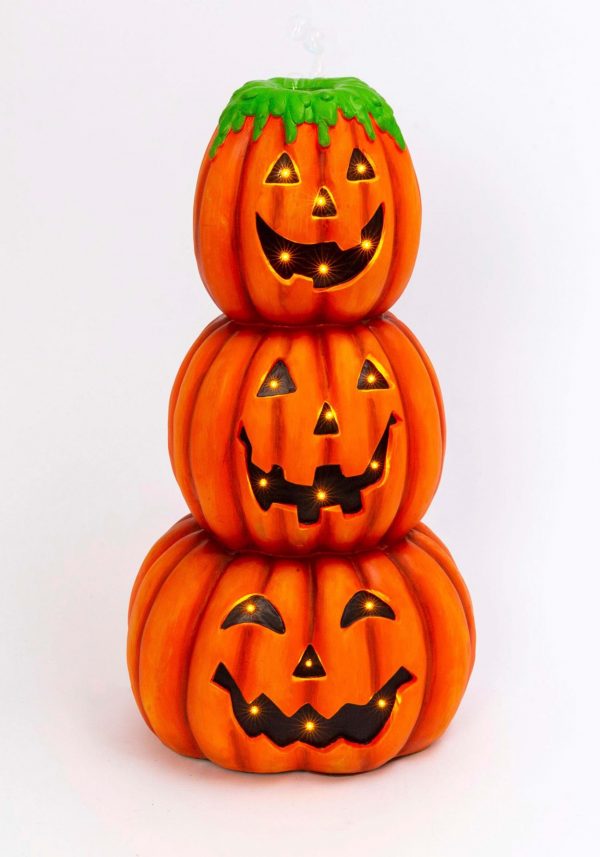 28" Electric Pumpkins with Sound & Floating Bubbles Prop