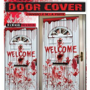 30 Inch x 60 Inch Bloody Mess Door Cover Decoration