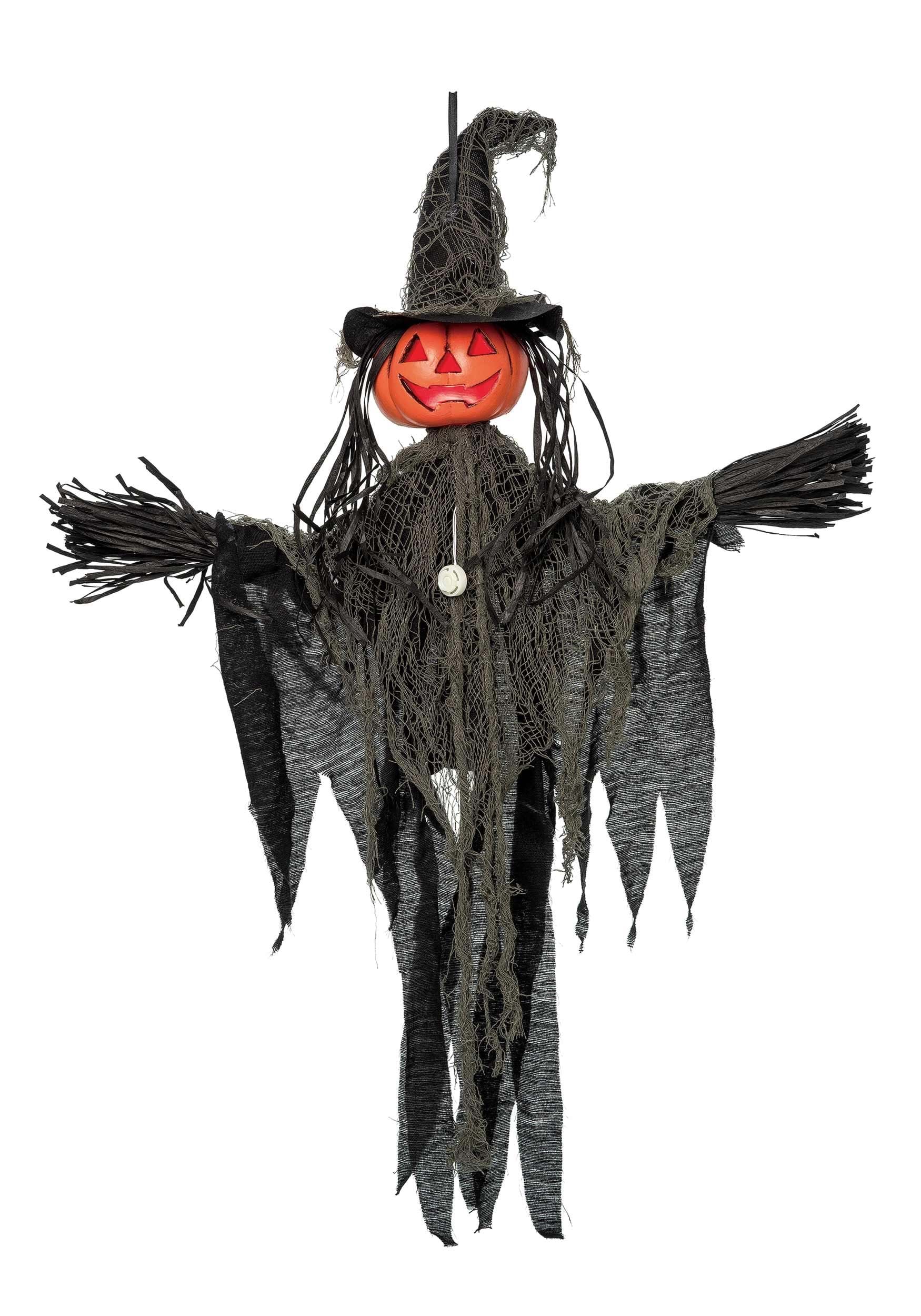 35-Inch Light Up Scarecrow with Sound Prop