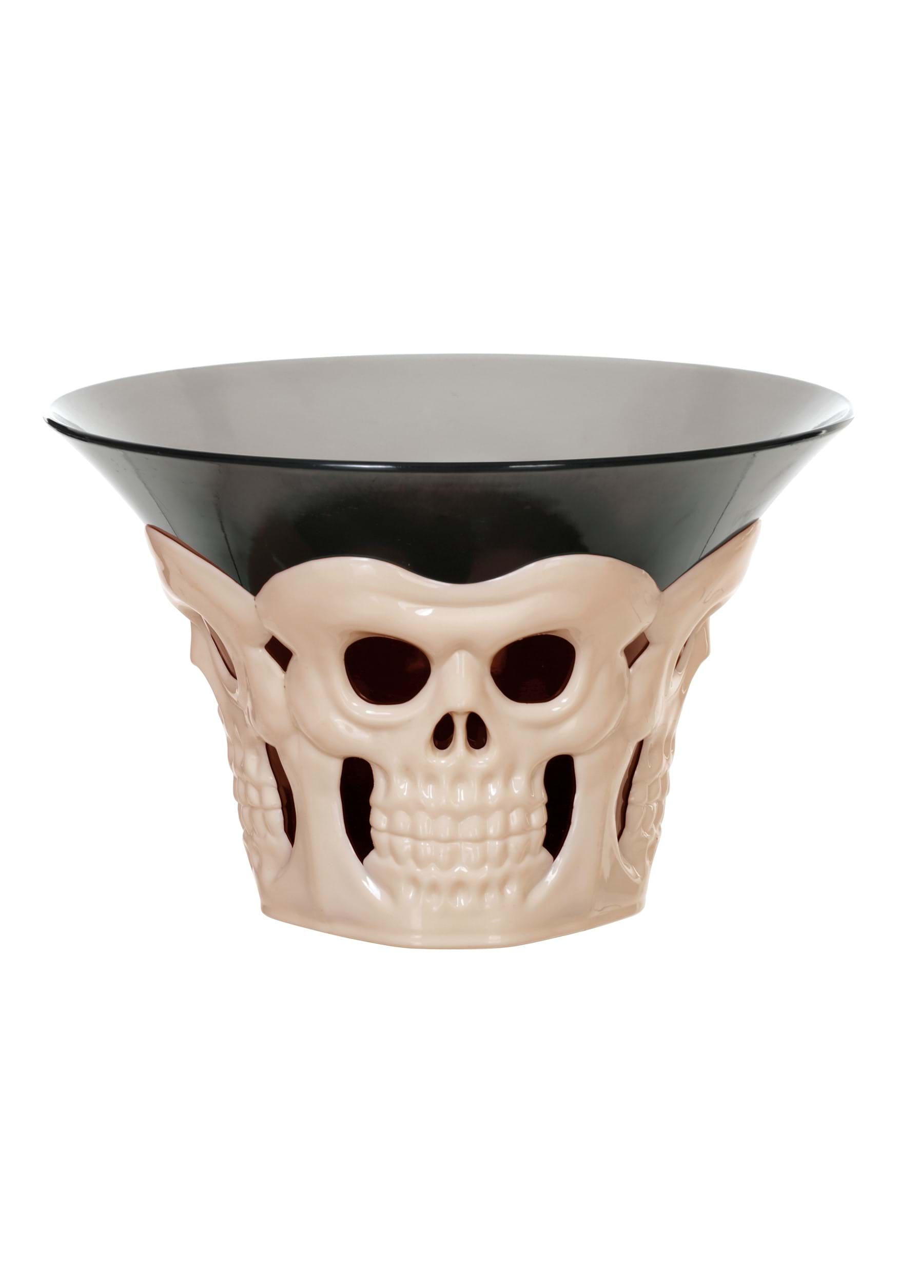 4.5-Inch Skull Candy Bowl Decoration