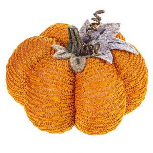 4.5" Orange Stuffed Pumpkin