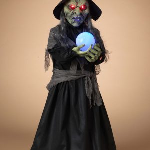 44" Lighted Animated Witch with Sound Prop