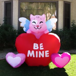 6 Foot Tall Large Kitty Angel Inflatable Decoration