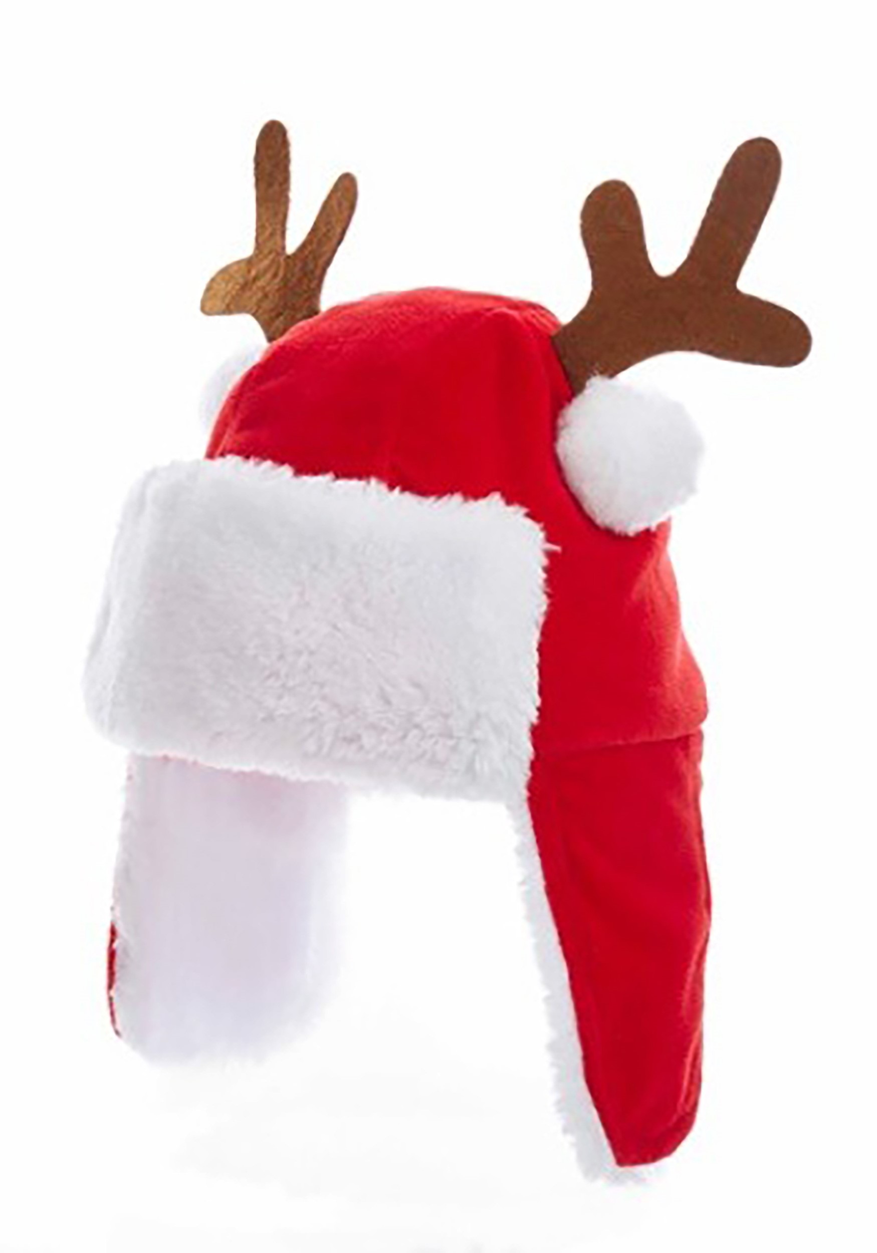 7″ Red Kids Christmas Hat with Antlers