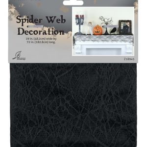 72" Spider Web Mantel Scarf Decoration