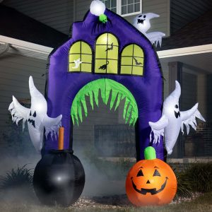9 FT Ghostly Castle Arch Inflatable Decoration