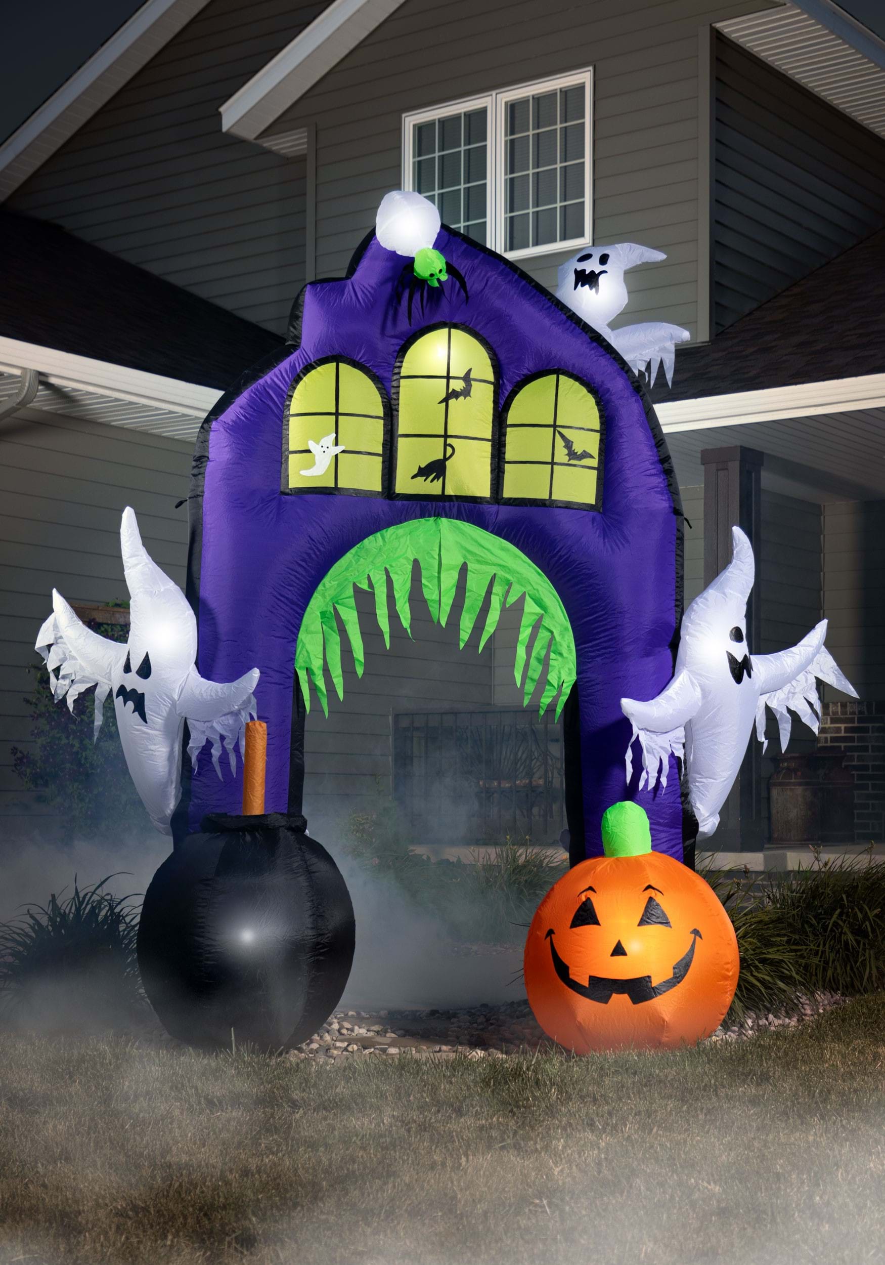 9 FT Ghostly Castle Arch Inflatable Decoration