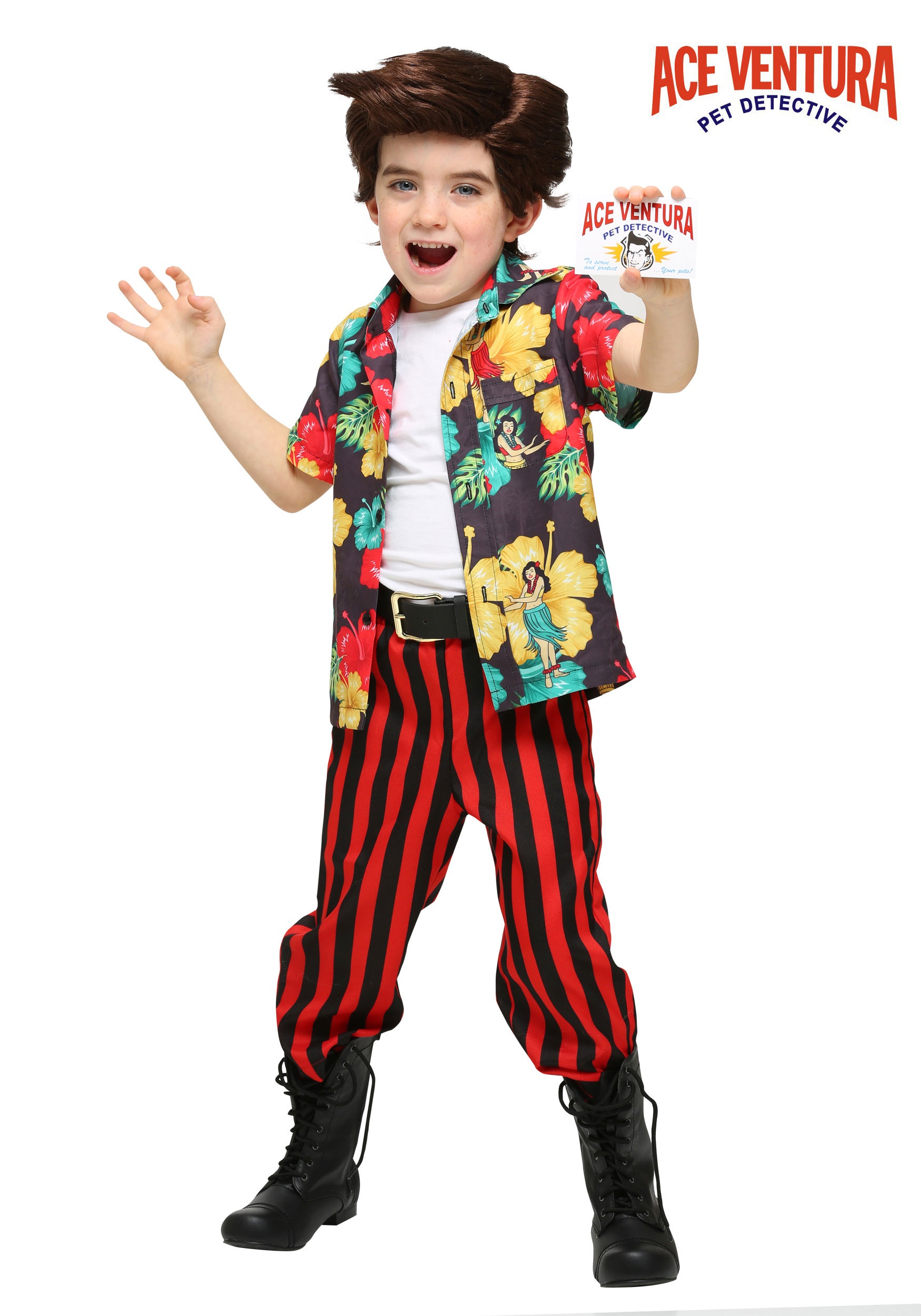Ace Ventura Toddler Costume with Wig
