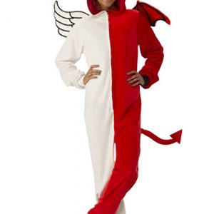 Adult Angel & Devil Jumpsuit Costume