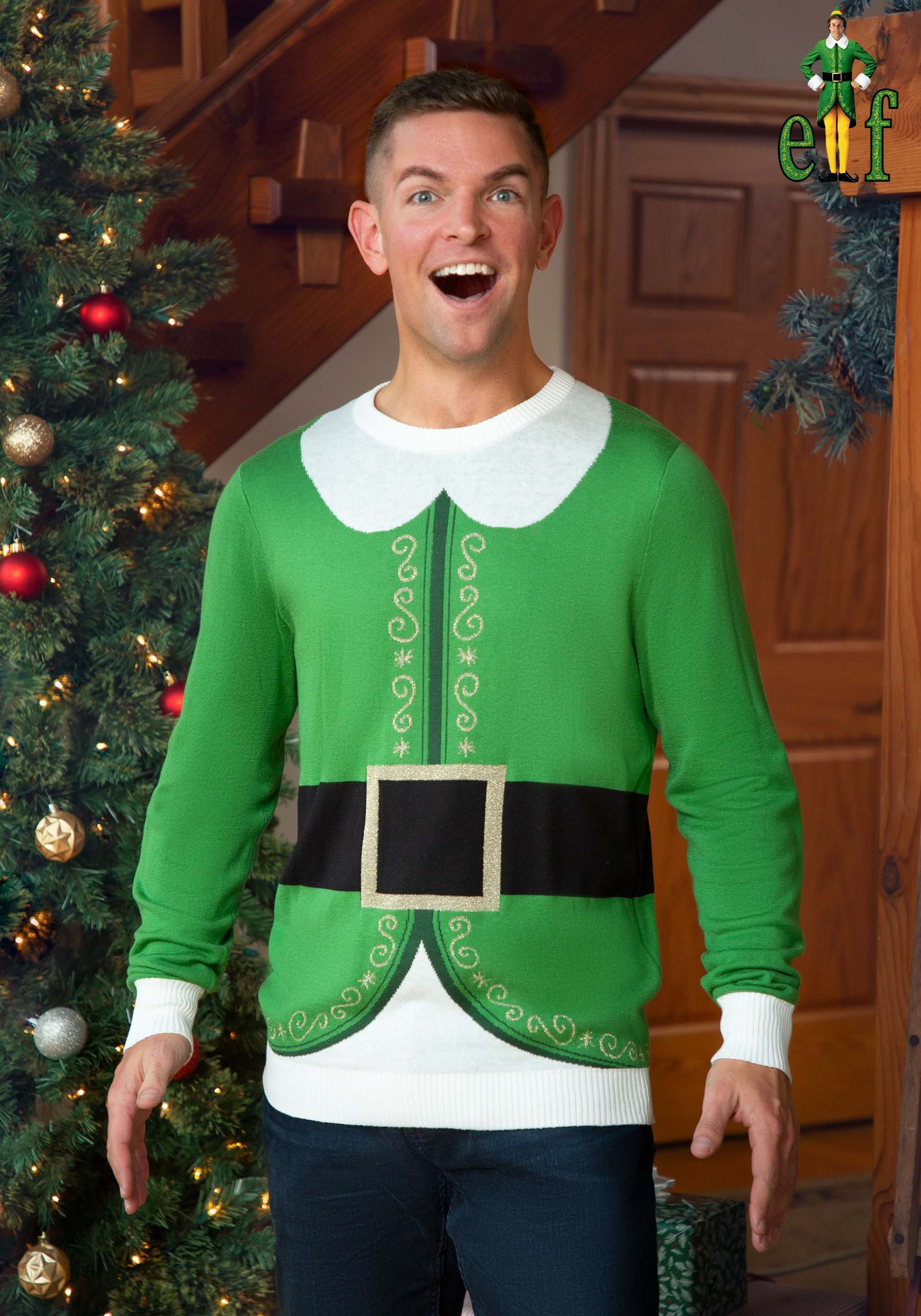 Adult Buddy the Elf Ugly Christmas Sweater