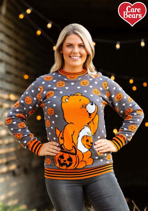 Adult Care Bears Trick-or-Sweet Bear Halloween Sweater