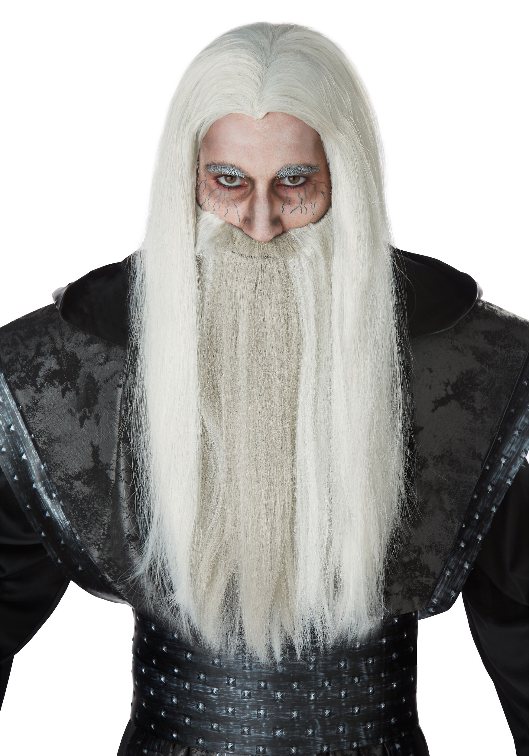 Adult Dark Wizard Wig and Beard Set