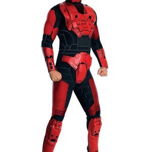 Adult Deluxe Halo Red Spartan Costume