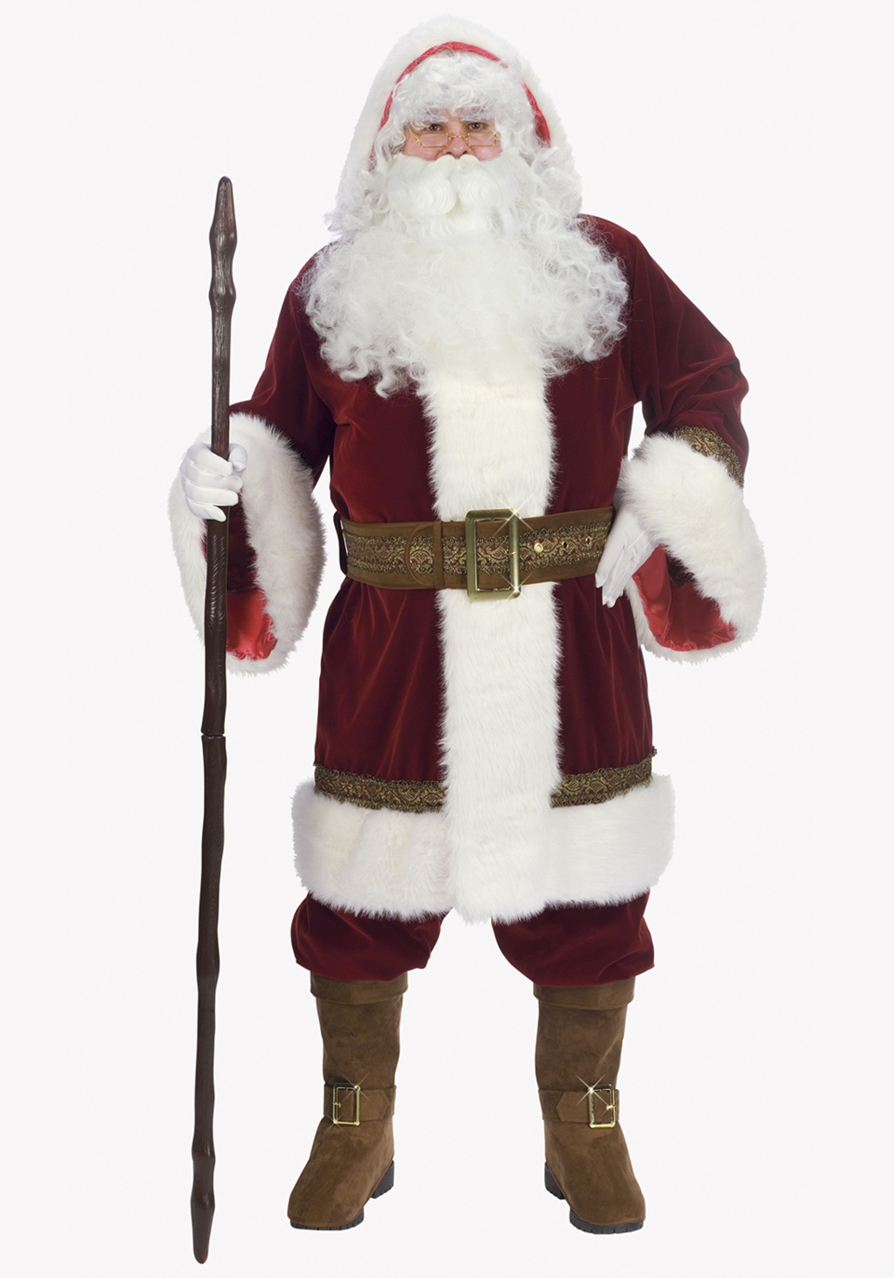 Adult Deluxe Old Time Santa Costume
