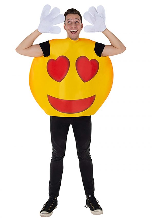 Adult Emoji Heart Smiley Costume