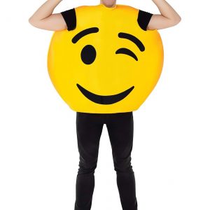 Adult Emoji Wink Smiley Costume