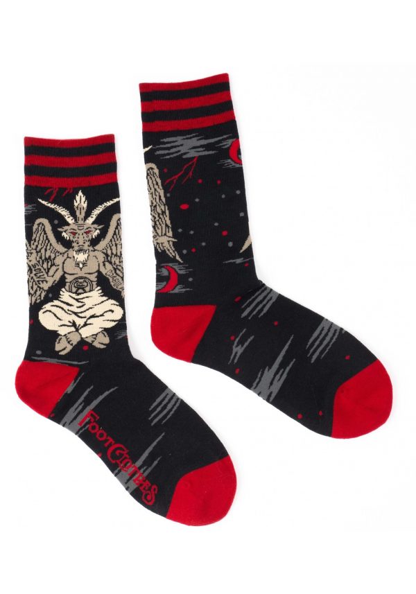 Adult Evil AF Baphomet Socks
