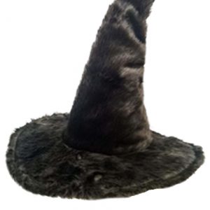 Adult Faux Fur Witch Hat