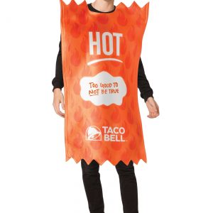 Adult Hot Taco Bell Sauce Packet Costume