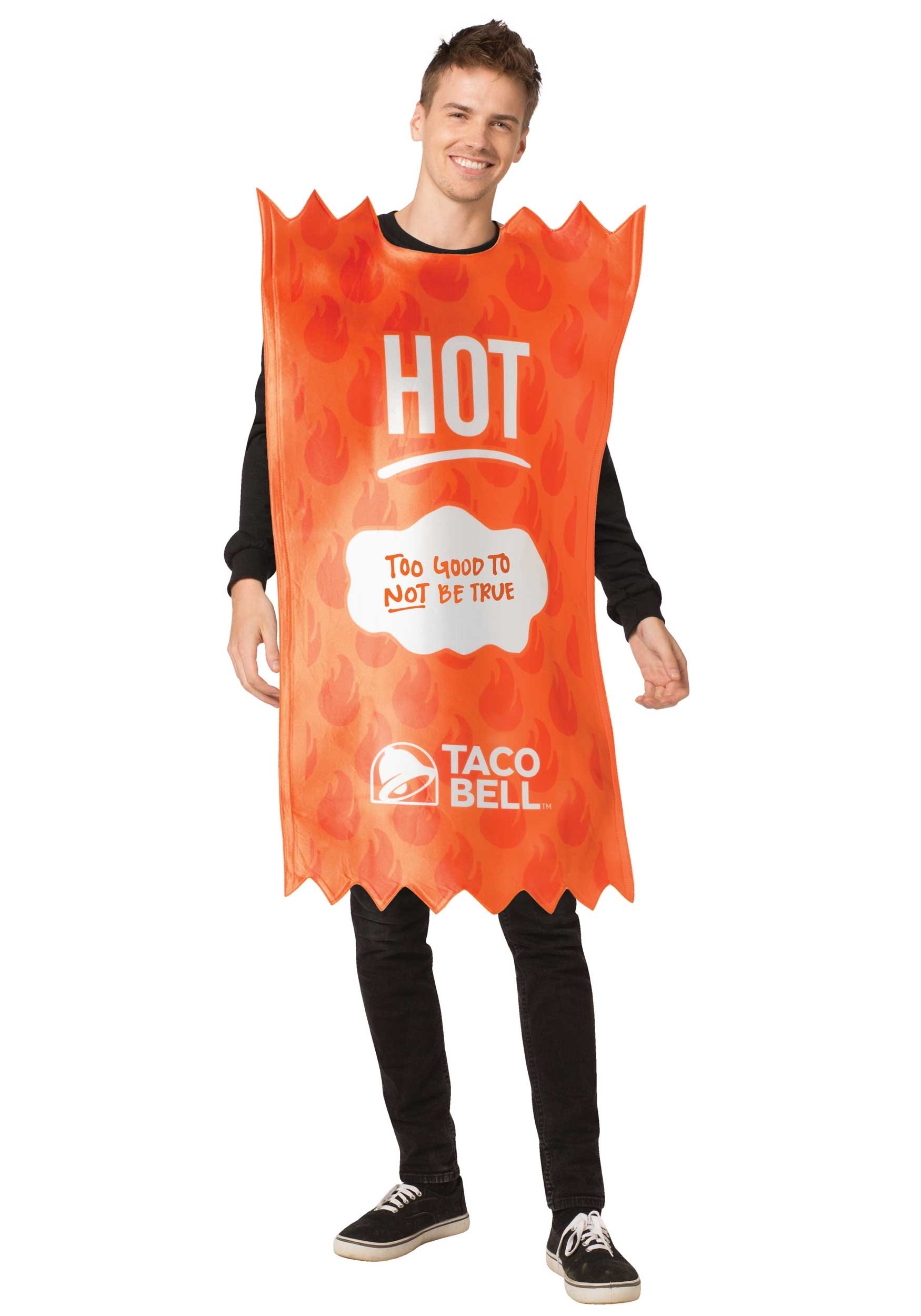 Adult Hot Taco Bell Sauce Packet Costume
