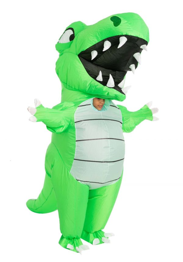 Adult Inflatable Green Dino Costume
