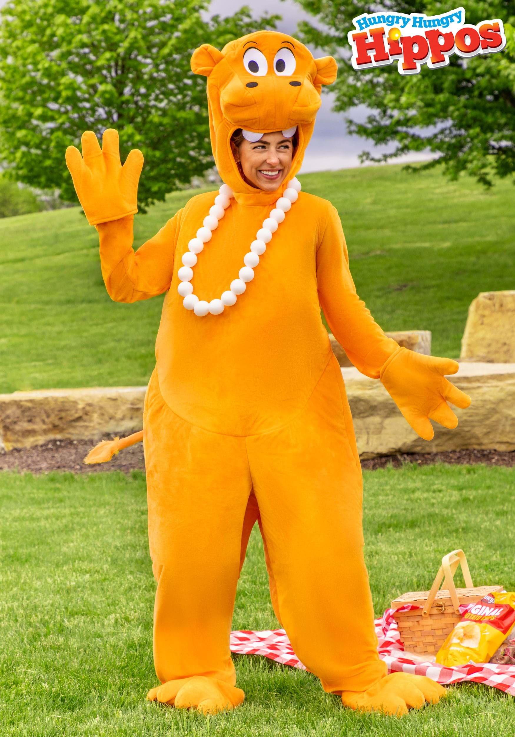 Adult Orange Hungry Hungry Hippos Costume