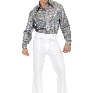 Adult Plus Size Glitter Disco Shirt