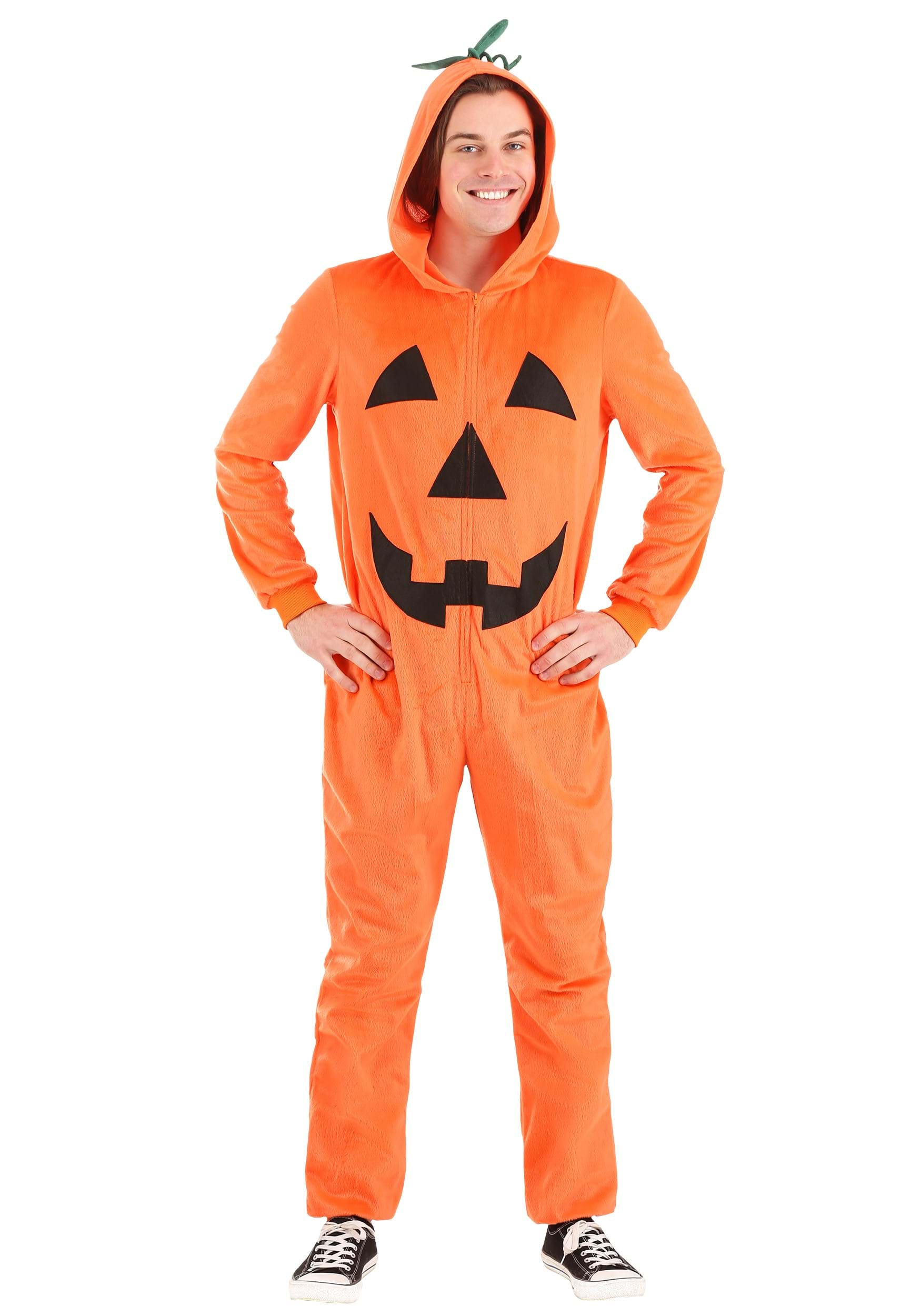 Adult Pumpkin Costume Jumpsuit