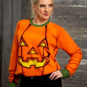 Adult Pumpkin Halloween Sweater