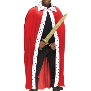 Adult Red King Cape and Crown Set