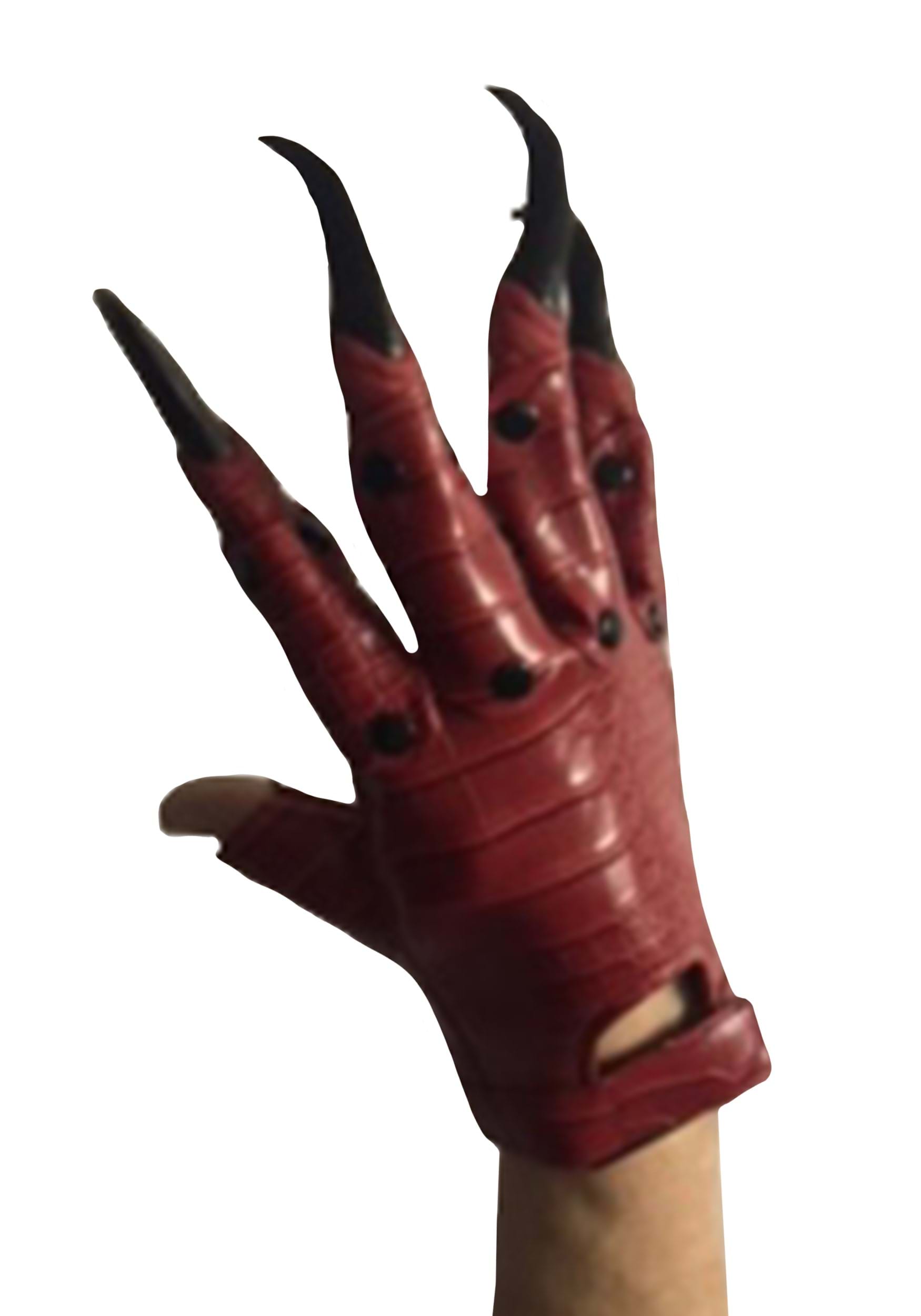 Adult Red Lucifero Devil Claw Gloves