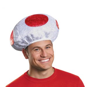Adult Red Mushroom Hat