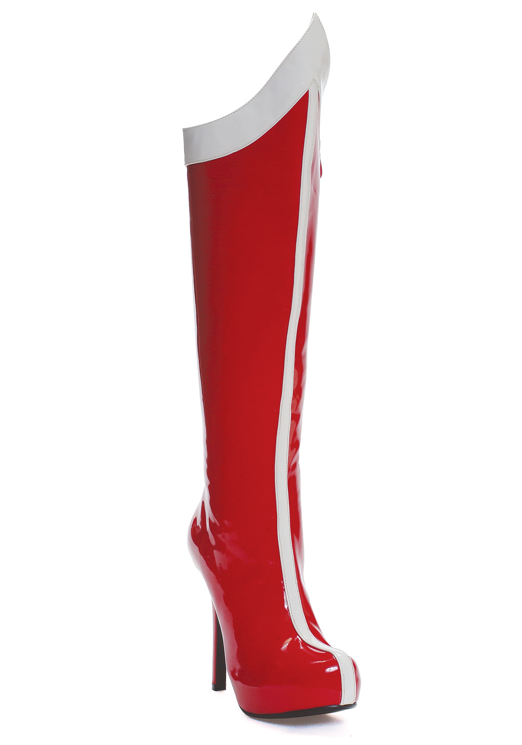Adult Red and White Superhero Boots