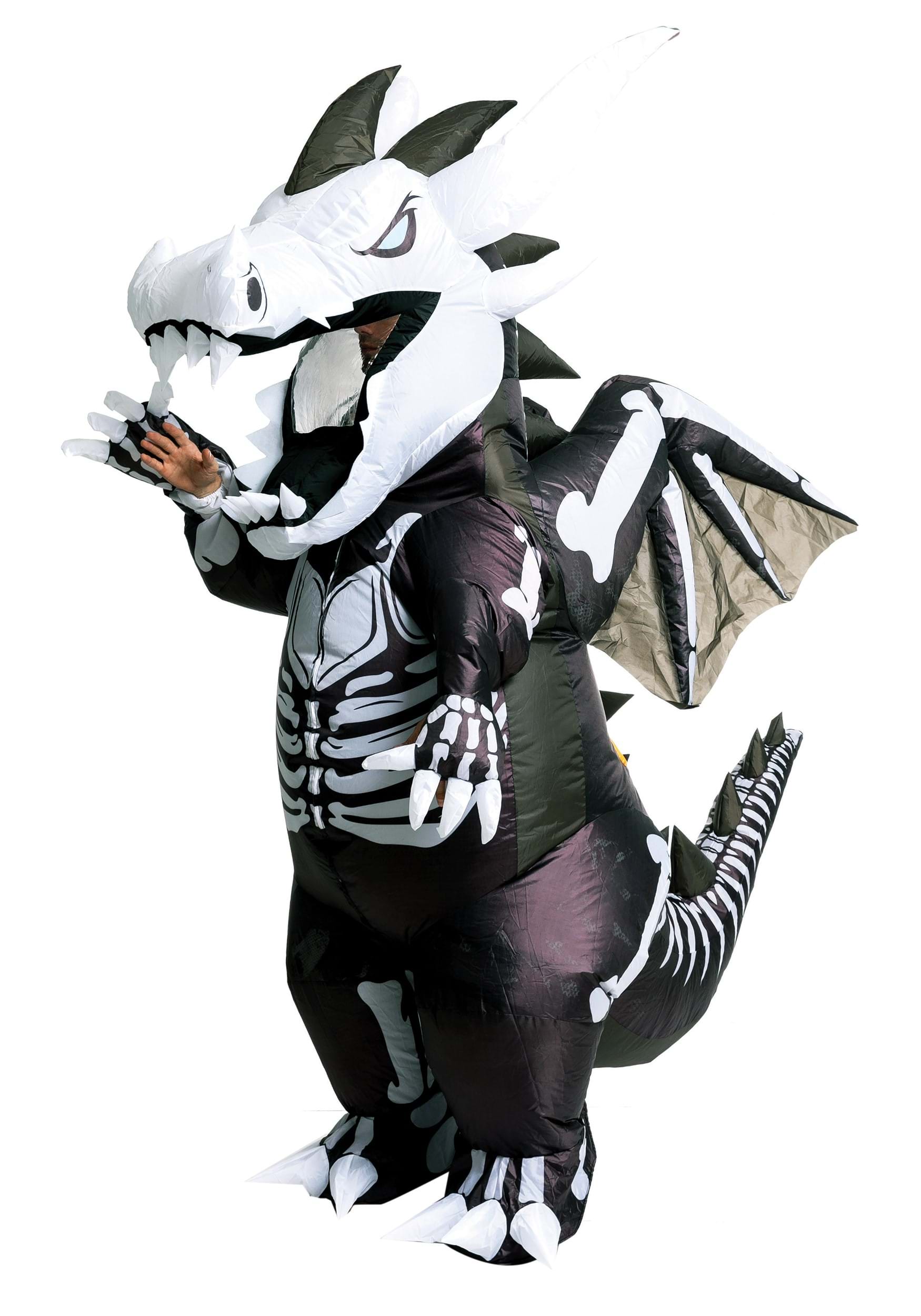 Adult Skeleton Dragon Inflatable Costume