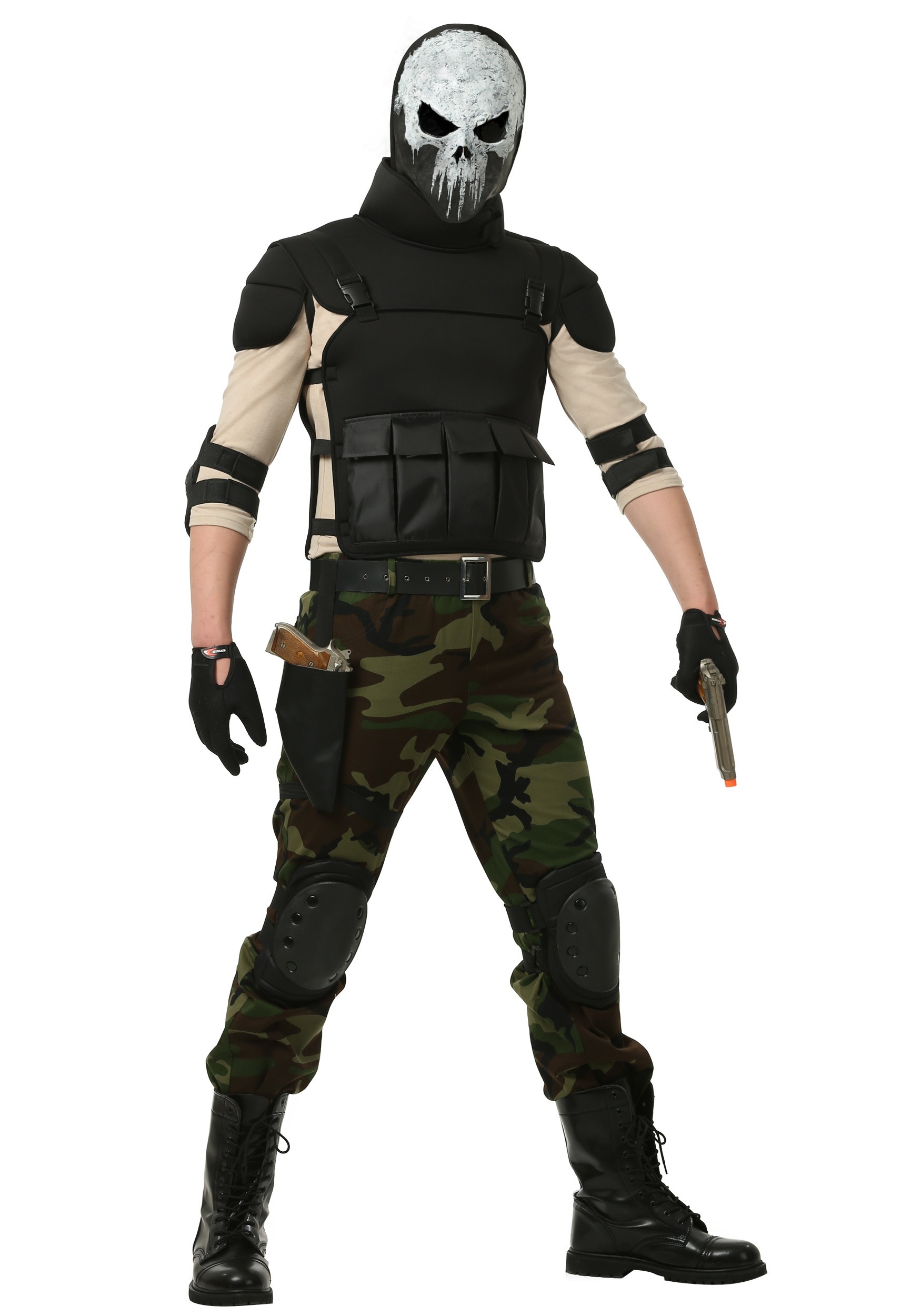 Adult Skull Military Man Costume