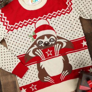 Adult Sloth Ugly Christmas Sweater