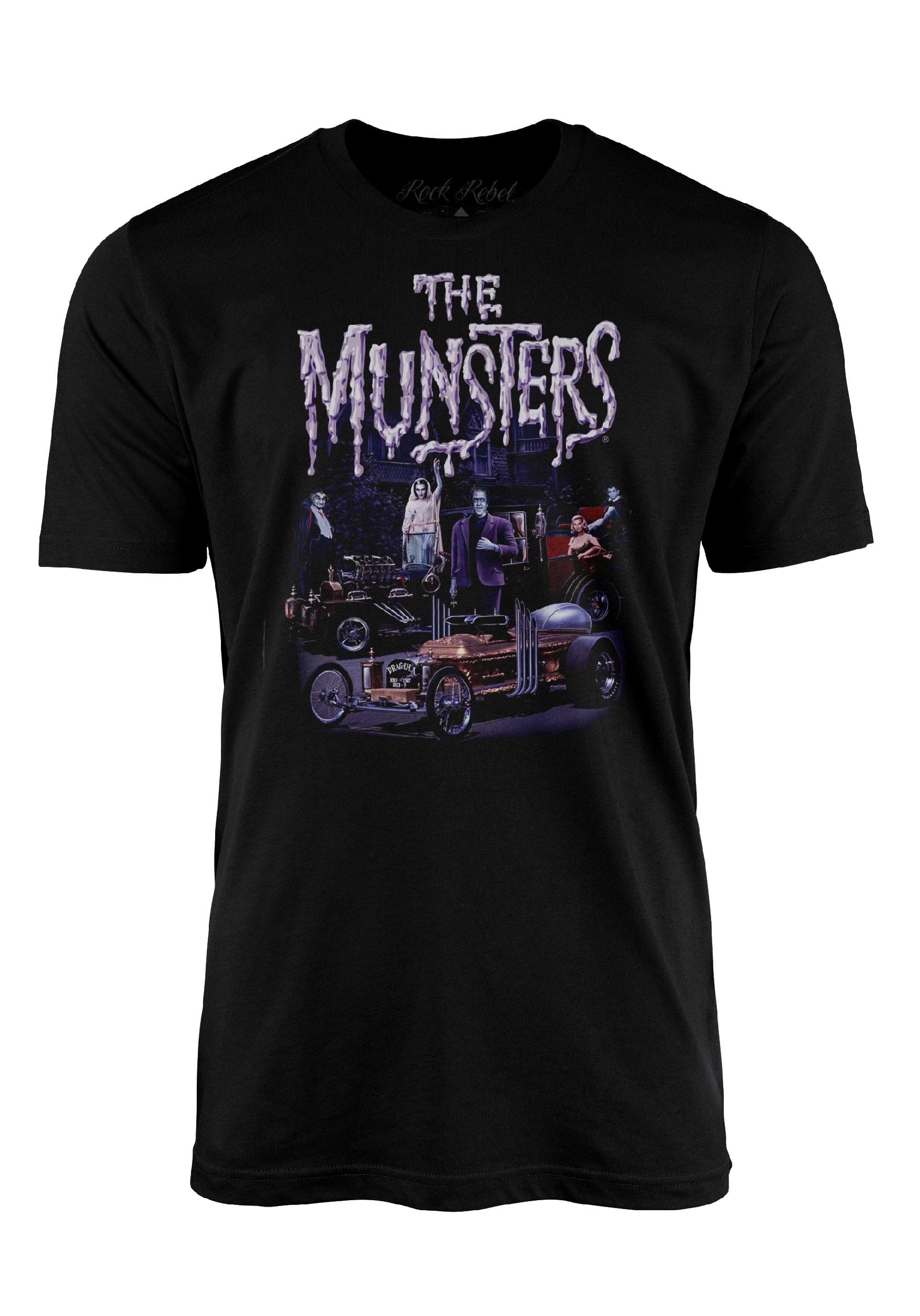 Adult The Munsters Family Car Graphic T-Shirt