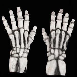 Adult White Skeleton Claw Gloves